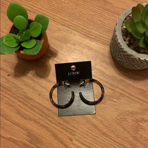 J. Crew leopard earrings